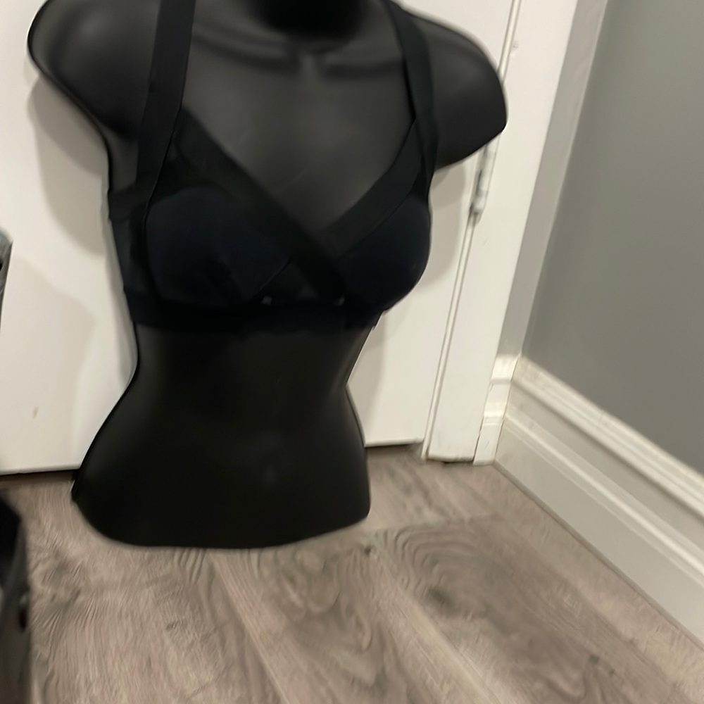 community black bralette size small womens